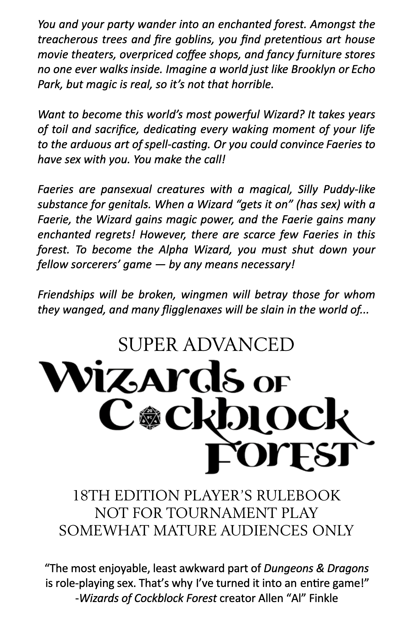 Wizards of Cockblock Forest Bundle by Geoffrey Golden